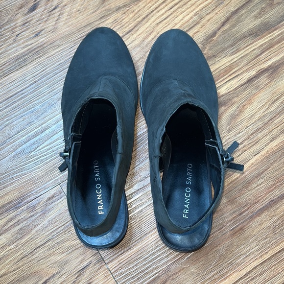 Franco Sarto Black Suede Cut out Bootie size 9 “Humble” - Picture 4 of 7